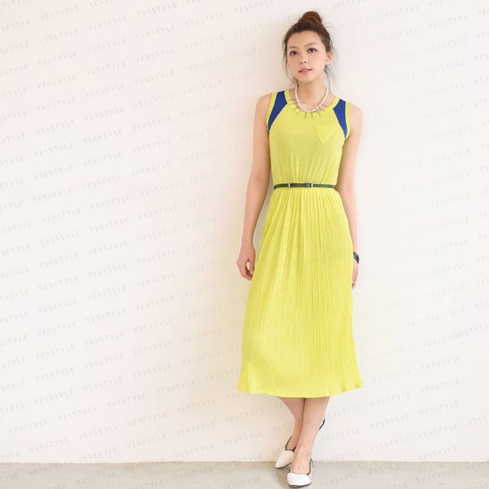 🌺3 for $30🌺 Neon yellow and blue midi dress